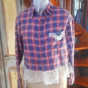 Altered flannel shirt